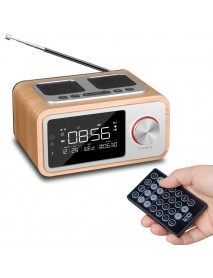 LOCI H3 Bluetooth Speaker Alarm Clock Media Audio Music Clock Radio USB Charging MP3 Player Remote Control