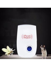 Loskii DC-9006W Ultrasonic Electronic Pest Repeller Mosquito Dispeller Mouse Rat Multi-function Rodent Insect Repellent Mini Insect Killer Dispeller Rode US EU Plug