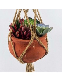 40 Inch Flower Pot Plant Hanger Macrame Jute Rope Indoor Outdooors Decorative Cord