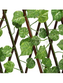Garden Patio Yard Expandable Artificial Ivy Leaf Fence Decorations Screen