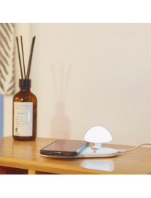 3life 314 2.0A Fast Charging Qi Wireless Charger with Mushroom Night Light for iPhone Sumsung Nokia from Xiaomi Youpin