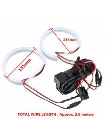 131MM Halo Ring Cotton Light LED Angel Eye For BMW E36 3 Series E38 E39 E46 Car Lights