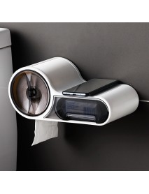 Bathroom Toilet Wall Mounted Roll Paper Container Multifunctional Waterproof Shelf Mobile Phone Glass Watch Holder Tissue Box