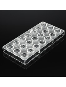 21 Cell Diamond Clear Polycarbonate Mould Chocolate Jelly Cake Candy Mold Baking Mould