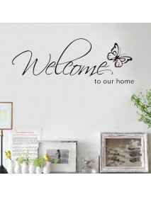 DIY Welcome to Our Home Removable Art Vinyl Decal Wall Stickers