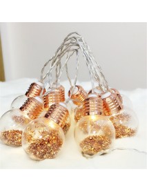 10 LED Bulbs String Lights Fairy Lamp Patio Party Yard Garden Wedding Home Decorative Night Light