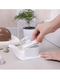 Bathroom Cartoon Snail Shape Liquid Soap Lotion Dispenser Hand Washing Sanitizer Shower Shampoo Portable Bottles Travelling Storage Box