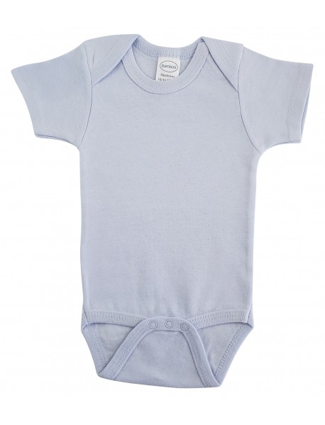 Interlock Blue Short Sleeve Onezie
