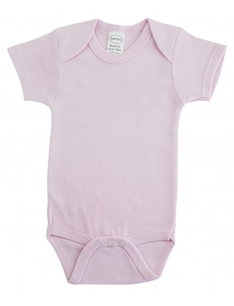 Interlock Pink Short Sleeve Onezie