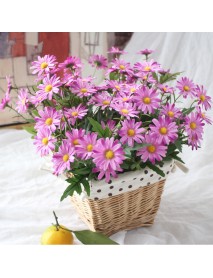 10PCS/ Artificial 9 Heads Korean Small Daisy Flowers Home Furnishing Garden Style Decorations