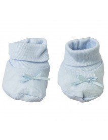 Blue Preemie Booties