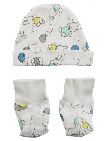 Baby Cap and Bootie Set