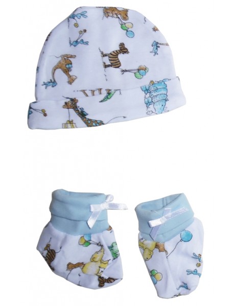 Baby Cap and Bootie Set