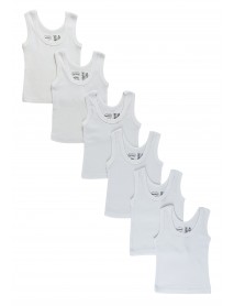 White Tank Top 6 Pack
