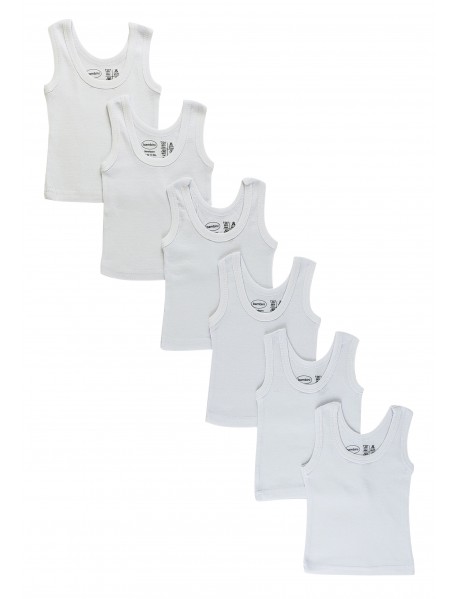 White Tank Top 6 Pack