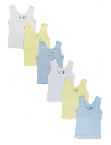 Boys Six Pack Pastel Tank Top