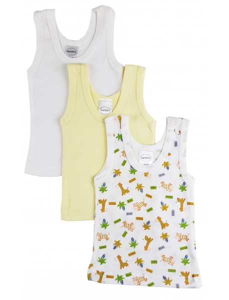 Boys Printed Tank Top Variety 3 Pack