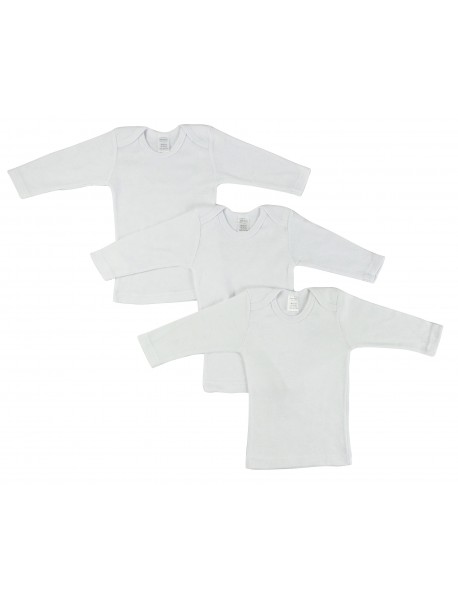 Long Sleeve White Lap T-shirt
