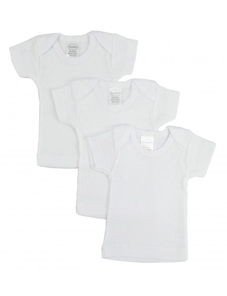 White Short Sleeve Lap Tee
