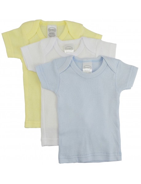 Boys Pastel Variety Short Sleeve Lap T-shirts - 3 Pack