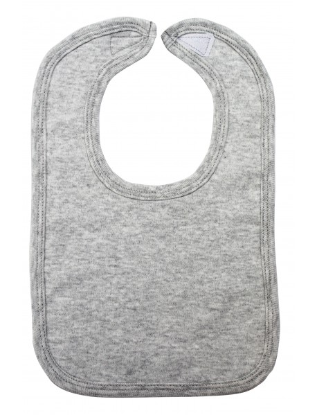 Heather Grey Interlock Bib