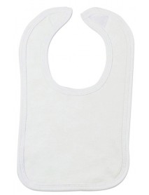 White Interlock Bib