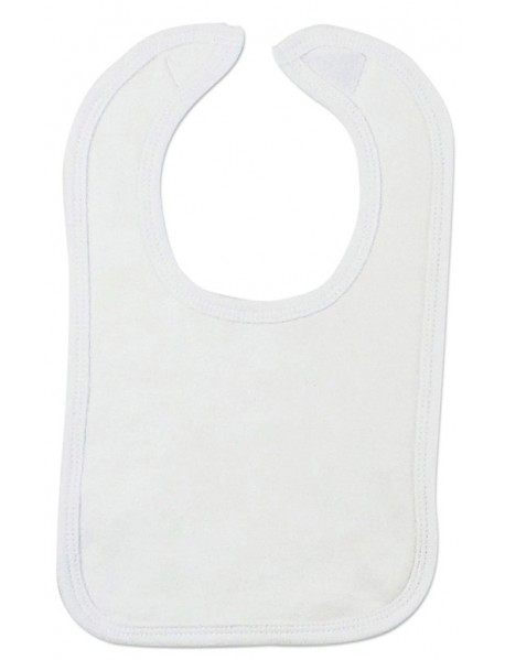 White Interlock Bib