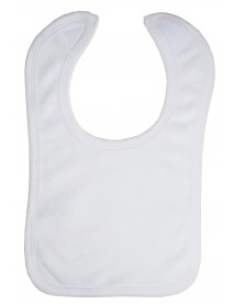 White Terry Bib with White Trim