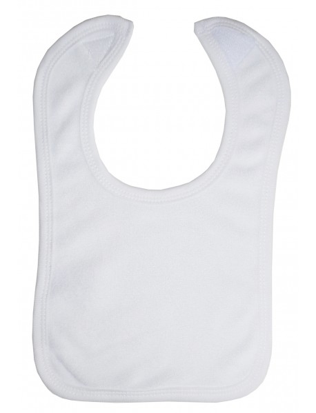 White Terry Bib with White Trim