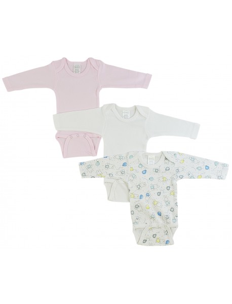 Girls Long Sleeve Printed Onezie Variety Pack