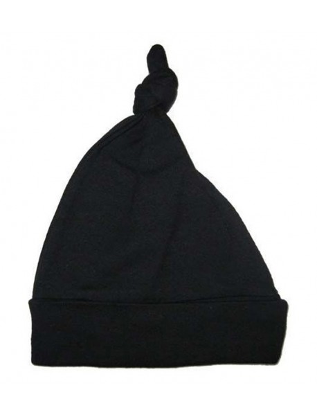 Black Knotted Baby Cap