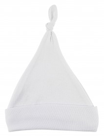 White Knotted Baby Cap