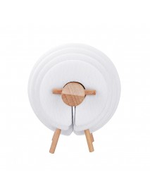 Sheep Shape Anti Slip Drink Coasters Insulated Round Felt Cup Mats Tableware Coaster