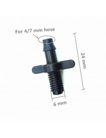 Splitter Adapter Connector Barb And Garden Irrigation Hoses Pvc Fittings 6mm Thread Cooling