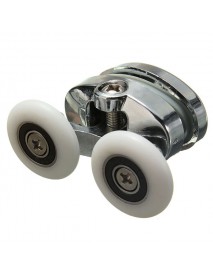 2Pcs 25mm Shower Door Rollers Zinc Alloy Bathroom Wheel Accessories Glass Hardware