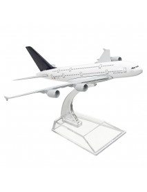 1:400 Alloy Plane Model Aircraft A380 Lufthansa Aeroplane Scale Desk Toys 16cm