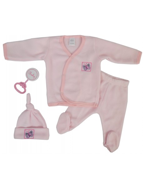 4 Piece Fleece Set - Pink