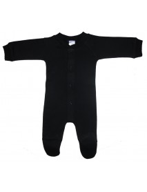 Black Interlock Sleep & Play