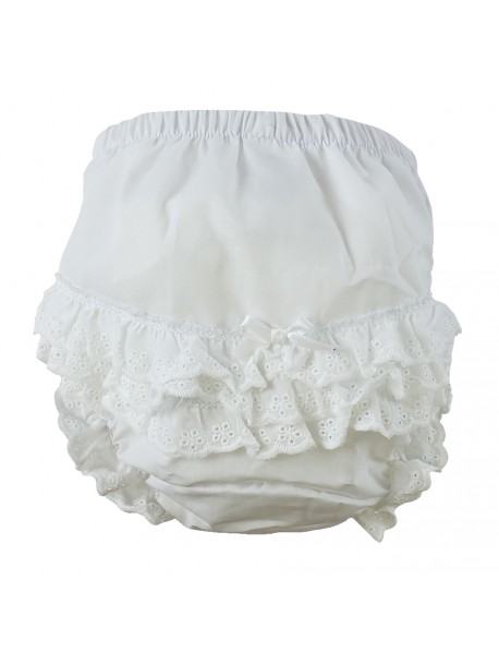 White Girl's Cotton/Poly 