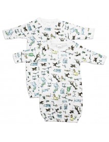 Printed Infant Gowns - 2 Pack