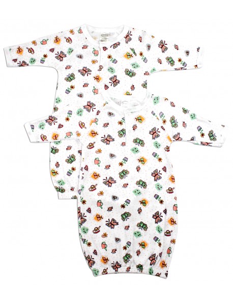 Printed Infant Gowns - 2 Pack