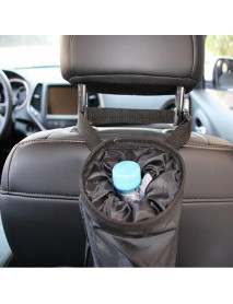 Car Seat Back Trash Holder Litter Hanging Bag Garbage Storage Rubbish Container Adjustable Oxford Cloth Car Waste Bins Cleaning Tools