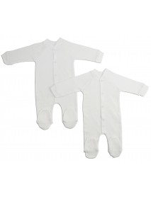 Interlock White Closed-toe Sleep & Play (Pack of 2)