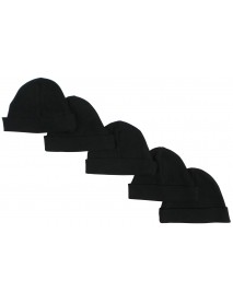 Black Baby Cap (Pack of 5)