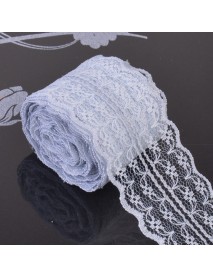 10 Yards 4.5cm Multi-Color Lace Wide Ribbon DIY Crafts Sewing Clothing Materials Gift Wedding Lace Closure