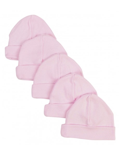 Pink Baby Cap (Pack of 5)