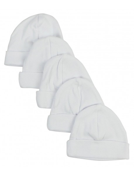 White Baby Cap (Pack of 5)