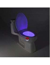 8-Colors Safe Reliable Body Motion Sensor Automatic Seat Toilet LED Night Light Lamp For Bathroom To
