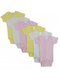 Pastel Girls Short Sleeve 6 Pack