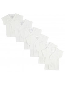 White Side Snap Short Sleeve Shirt 6 Pack